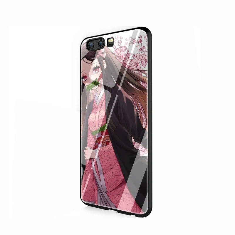 G9 EWAU аниме Kimetsu no Yaiba закаленное стекло телефон чехол для Huawei P10 P20 P30 mate 20 Lite pro P Smart Y6 Y9 Honor 8X9 10 - Цвет: G9