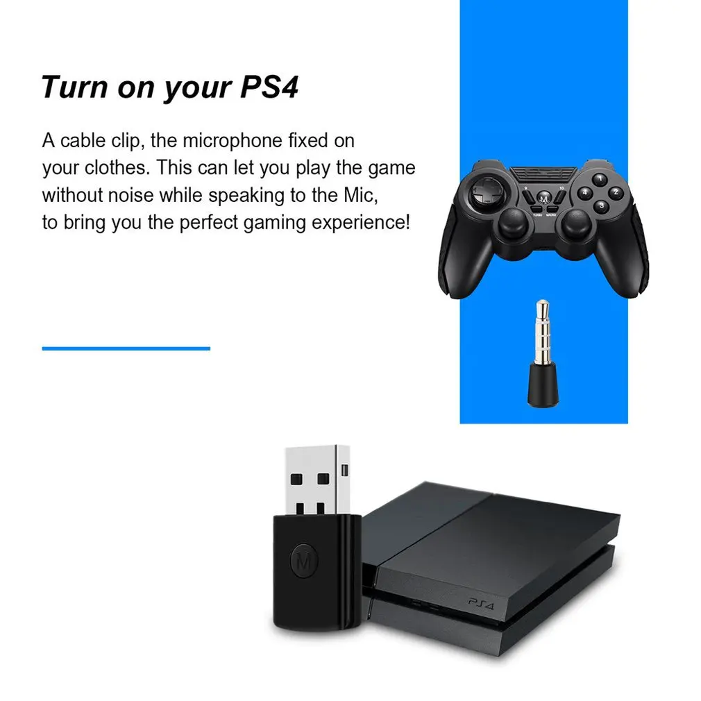 Портативный USB ключ беспроводной Bluetooth наушники микрофон адаптер для PS4 контроллер консольный приемник игровое оборудование