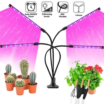 

Dimmable Grow Lights Full Spectrum 3/6/12H Timer Plant Lamp