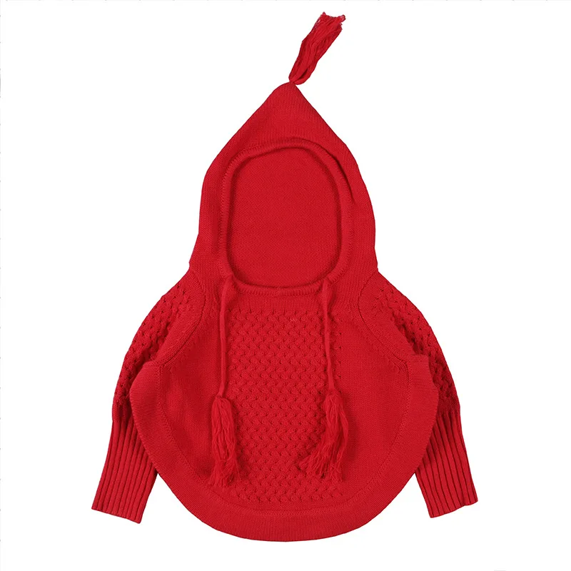 Осень 2019 новинка Свитера для маленьких девочек милый пуловер с капюшоном детей