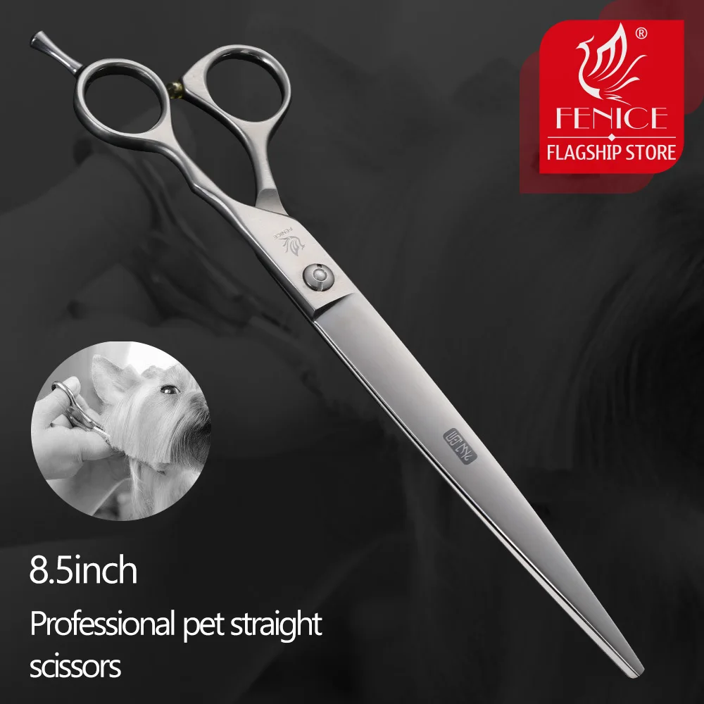 

Fenice 8.5 inch Pet Grooming Scissors Straight Cutting Shear JP440C Trimming Hair Tools