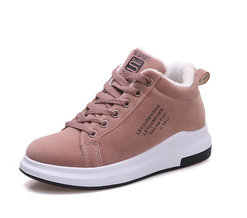 Cotton shoes women 2020 new winter plus velvet all-match student thick-soled thickened warm snow women's cotton boots