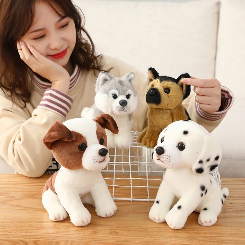 子供のためのぬいぐるみ犬のかわいいおもちゃ 幼児のためのギフト 動物のシミュレーション 柔らかい犬 誕生日プレゼント 家の装飾 Null Aliexpress