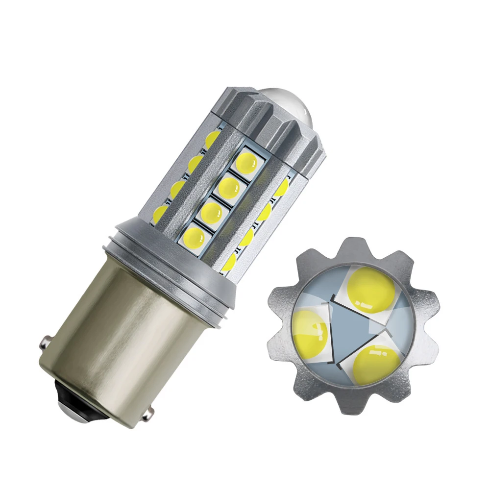 2 шт. 1156 P21W BA15S 3030SMD светодиодный авто тормоз светильник дневные ходовые огни дальнего света 1156 BA15S Обратный лампы поворотники светильник белый 12V