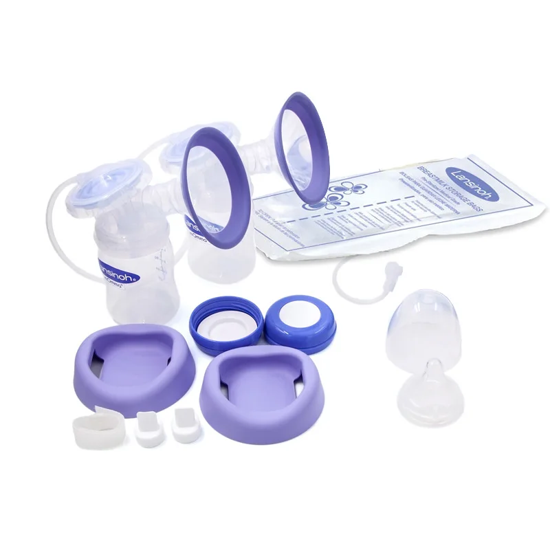 Feeding Bottle Trumpet Breast Pump Fittings Electric Cover Silicone Catheter Valve Connector Set