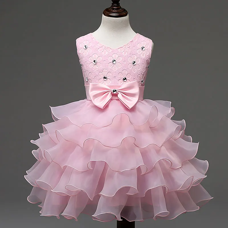 Осеннее платье для девочек для свадебной вечеринки, платье на крестины для маленьких девочек 7 лет, детское платье на день рождения для девочек Пышное вечернее платье - Цвет: C47F
