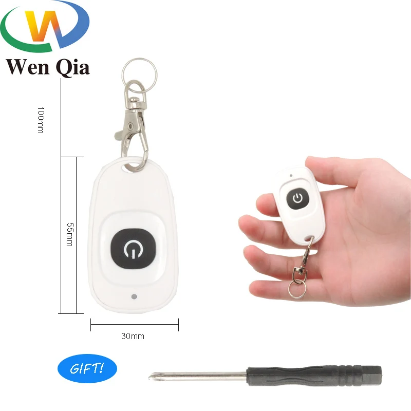 

433Mhz Wireless RF Remote Control Uninersal Transmitter with keychain For Led Light Switch Car Electric Diy Bulb Smart Home Lamp