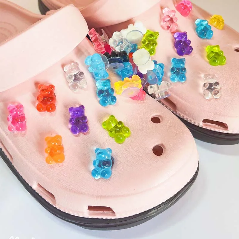 Wholesale 10 Pcs Crocs Charms Fit for Children Women Shoes Decorations Accessories Charm for Crocs Jeans Set JIBZ Decoration