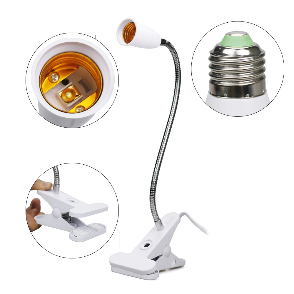 20W Phytolamp Full Spectrum Clip LED Grow Light 220V E27 Bulb Flexible Metal Hose For Indoor Flowers Vegetables Plant Tent Box