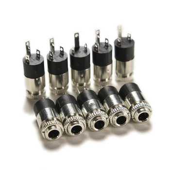 

10Pcs PJ-392 3 Pin 3.5mm Stereo Headphone Audio Video Jack Socket Connector Plug With Nut for Mobile Phone MP3/MP4 Player