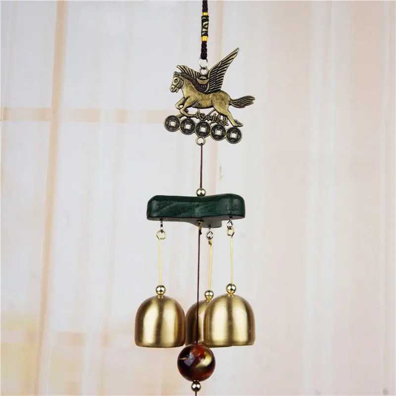 Колокольчиков колокола Медь 3xBells Открытый Двор Сад домашний Декор Орнамент