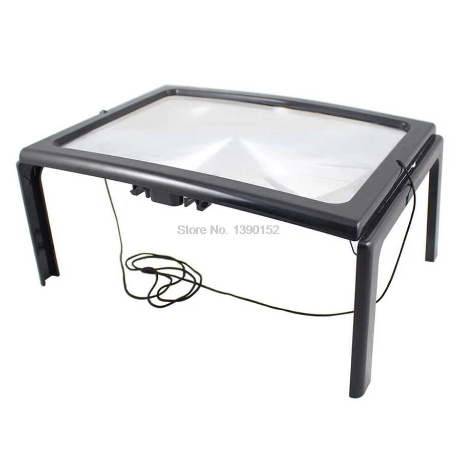 20 шт. увеличительное стекло A4 с 4 светодиодный лампами|magnifier for|magnifier for readingglass magnifier