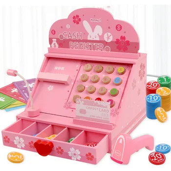 

New Multi-functional Cash Register Toy Educational Pretend Play Operated Toy Working Calculator With Microphone Function D124