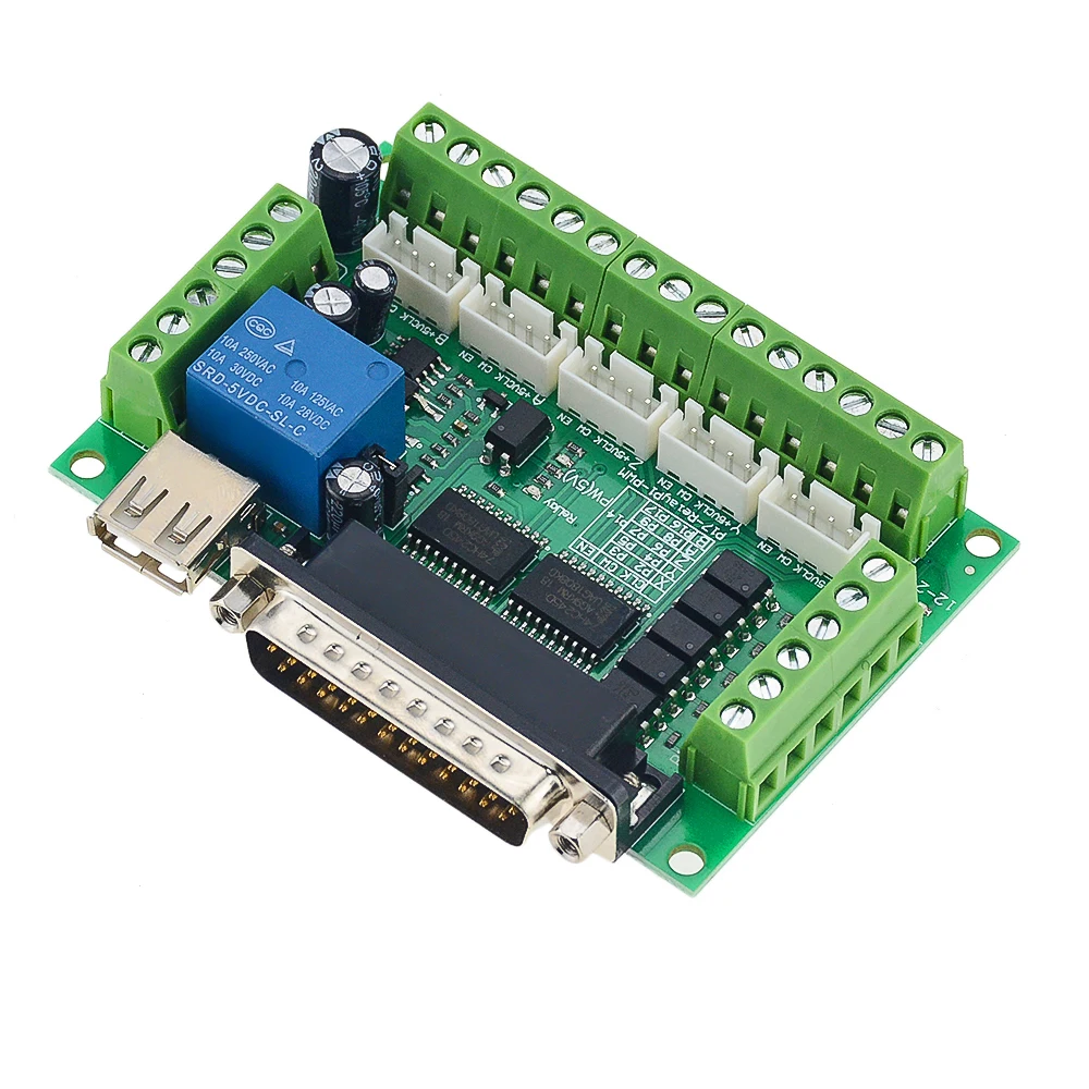 com 5 eixos, atualizado, para driver de motor de passo, cabo usb