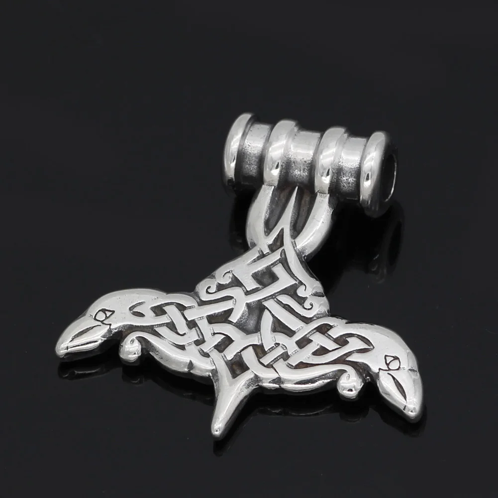 Скандинавский молоток Тора из нержавеющей стали Mjolnir odin Ворон ожерелье с