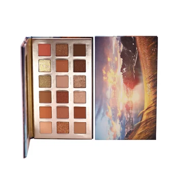 

NOVO 18 Color Reed Glacier Eyeshadow Plate Snow Mountain Eyeshadow Glitter Sequins Matte Pearlescent Earth Color Eye Shadow