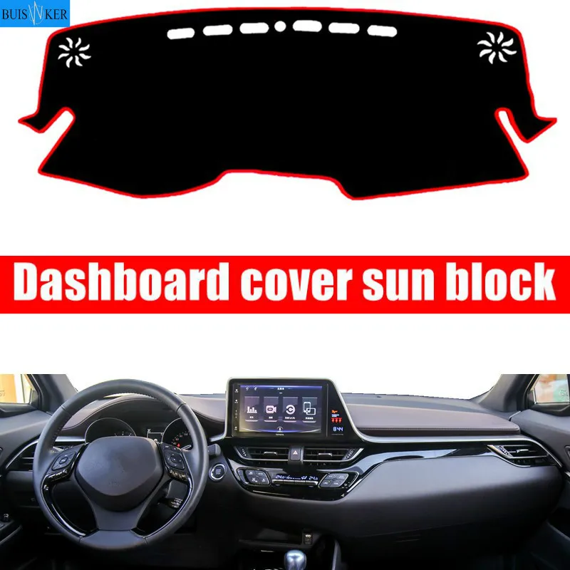 

For Toyota C-HR CHR 2016 2017 2018 Car Dashboard Cover Mat Pad Sun Shade Instrument Protective Covers Carpet Styling Accessories