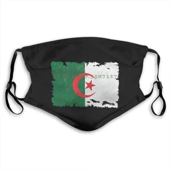 

Face Mask Algeria Grunge Style Flag Crewneck 7 Colours Anti Dust With Filter For Men For Women Kids Girl Boy Teens Masks