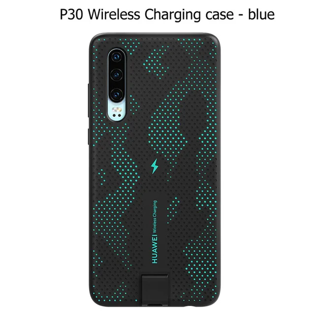 Huawei P30, беспроводной зарядный чехол, официальный huawei CNR216 TUV Qi 10 Вт, Магнитная задняя крышка, поддерживает автомобильное крепление ELE-L09/L29 - Цвет: Blue