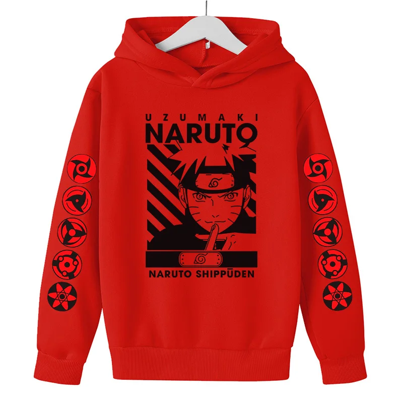 Anime Narutos Boy Clothes Ninja Hoodie Childrens Coat Clothing Boy Hoodie Autumn Clothes Kids Sweatshirt Casual jogging Costume