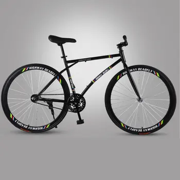 

Road Bike Fixed Gear Bicycle Light Adult Track Single Speed Bicycle Reverse Brake Fine Tire Bike Adult student