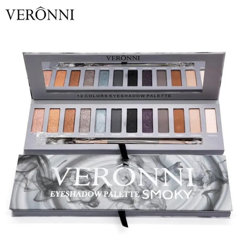 12 цветов матовые Перламутровые тени для век Urban Decay Smoky Eyeshadow Palette| |