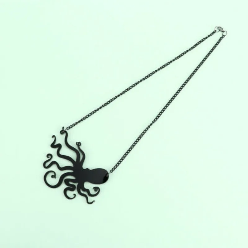 Винтажная подвеска Медуза уникальный Осьминог свитер цепь женское ожерелье ювелирные изделия