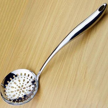 

Slotted Spoon Ergonomic Handle Durable Frying Food Portable Heat Resistant Stainless Steel Strainer Kitchen Tool