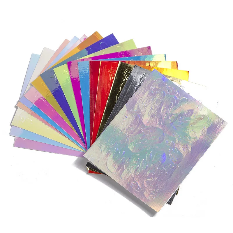 16 Color New Nail Laser Flame Sticker Nail Sticker Magic Flame Jewelry Sticker With Adhesive 5