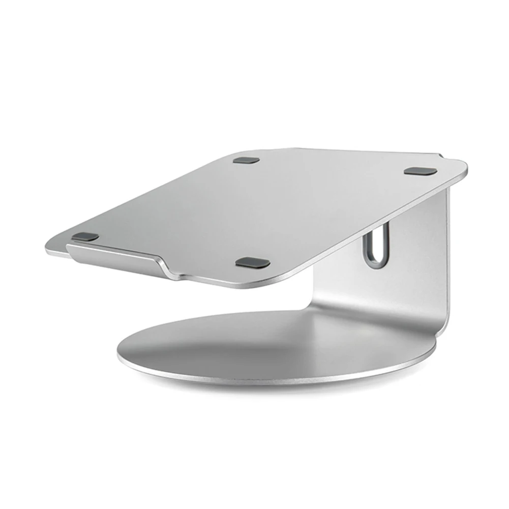 Серебристый Подставка для ноутбука из алюминиевого сплава, подставка для ноутбука с поворотом на 360 градусов, подставка для ноутбука VDX99 - Цвет: Серебристый