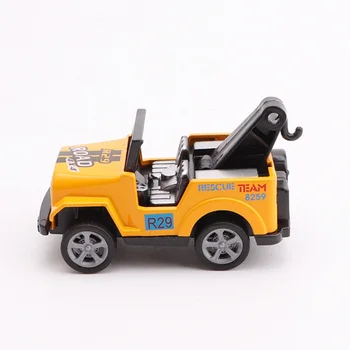 

4pcs Children's Simulation Small Alloy Pull-Back Policeman Off-road Jeep Model Toy Car 7.5*4*4.5cm