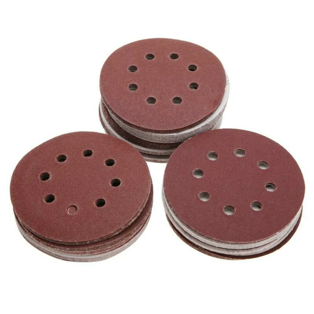 100 шт 125 мм Mix Grit Sander полировка дисков бумажные колодки абразивная наждачная бумага набор для общей полировки
