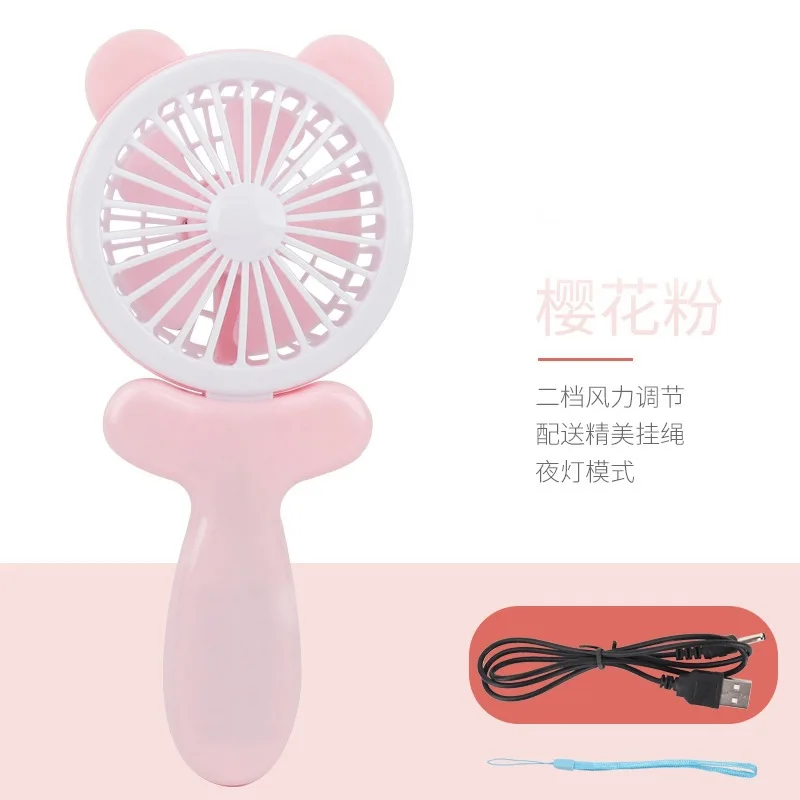 

Small Fan Mini USB Chargeable Students Carry-on Portable Carrying Cartoon Small Electric Fan Hand-Held Office