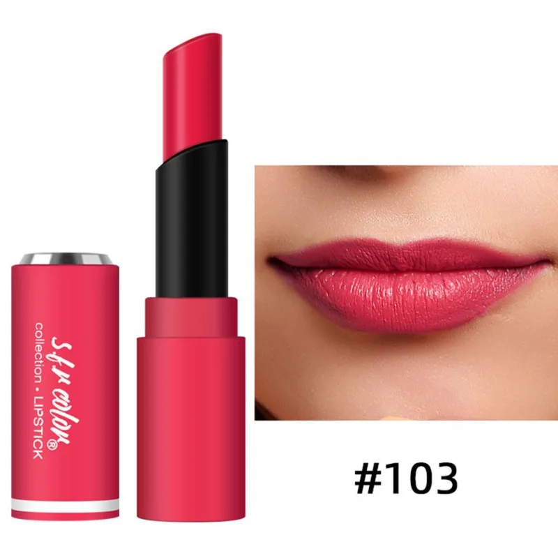 New Sexy Lipstick Long-lasting Waterproof Non-stick Cup Matte Lipstick Lip Makeup Easy to Color - Цвет: A3