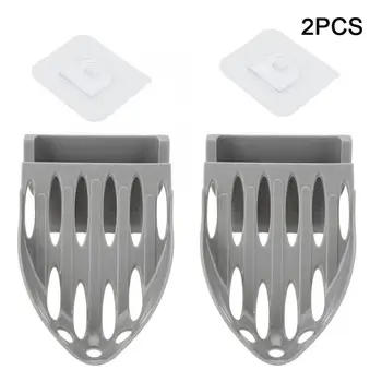 

2Pcs Double Layer Dual Use Soap Holder Box Wall Mounted Storage Rack for Bathroom Accessories shower holder shelf