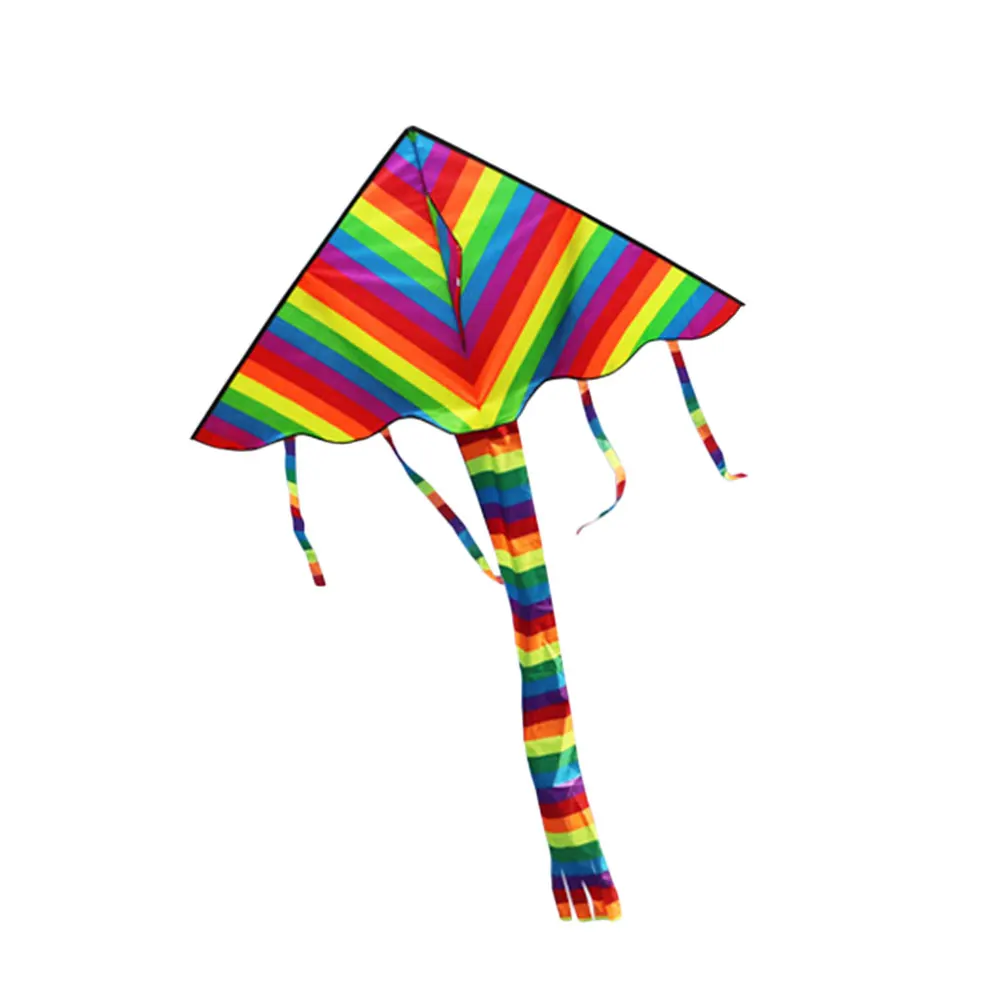 small Long Kite Rainbow Kite Exercise Good Weather Empty Spaces Multicolor Chemical Fiber Cloth Kite Children Toy Beginning Ability - Цвет: small