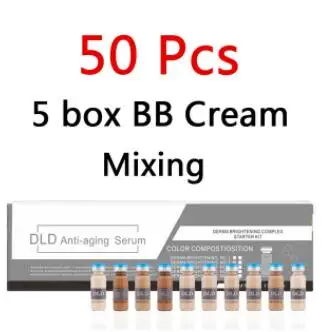 50pcs BB Cream mix BB крем ампулы кожи Сыворотки Осветляющий свечение Макияж BB крем-основа BB Румяна акне исцеления Dermawhite обработки МТС 10 шт./кор - Цвет: 50pcs BB Cream mix