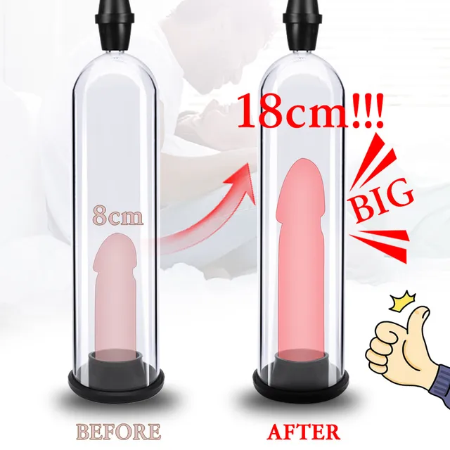 Penis Pump Sex Toys for Men Male Vacuum Pump Manual Dick Extender Enhancer Male Masturbator Penile Trainer Tool Goods For Adults 3