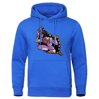 

JoJo Bizarre Adventure Sweatshirt Autumn Winter Fleece Men Japanese Anime Style Hoodies Mens Graphic Print Streetwear Warm Hoody