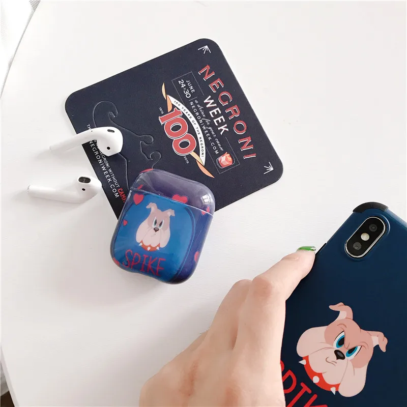 Style 1 Забавный милый кот жесткий чехол для Apple Airpods чехол мультфильм bluetooth наушники чехол для Air pods 1 2 гарнитура Funda для airpod чехол - Цвет: Style 1
