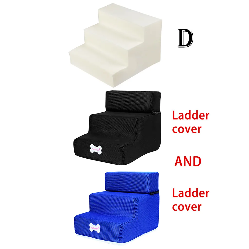 Кровать для домашних животных лестница для домашних животных 3 лестницы домик для собак и щенков кошка кровать ступеньки сетка Складная Съемная кровать для домашних животных кошка собака рампа товары для щенков
