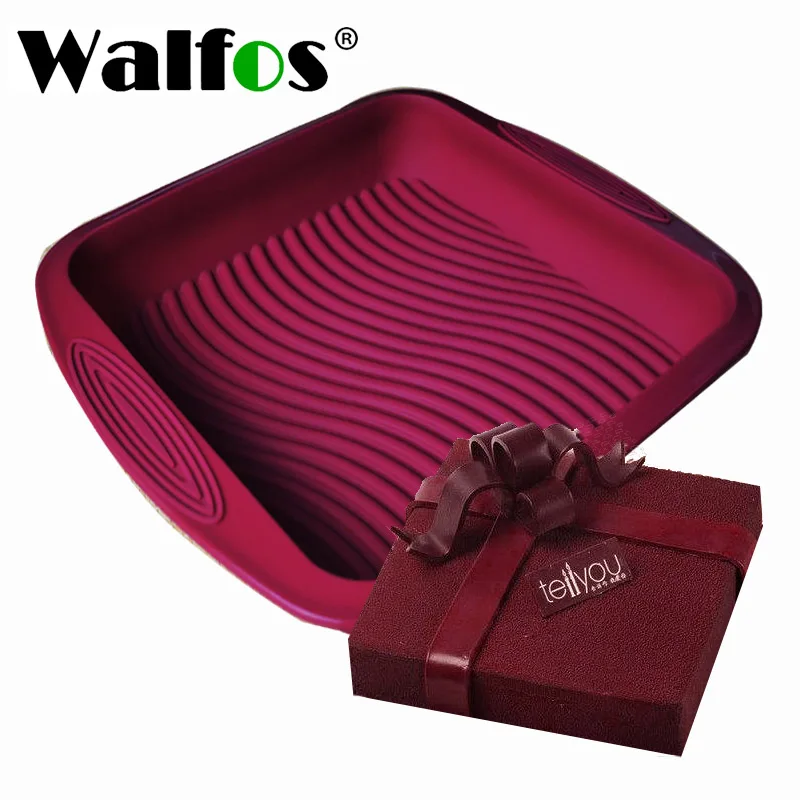 WALFOS Food Grade Non-Stick Silicone Mold Bread Baking Pan Toast Mousse Cake Mold Tray Cake Decorating Tools Kitchen Accessories