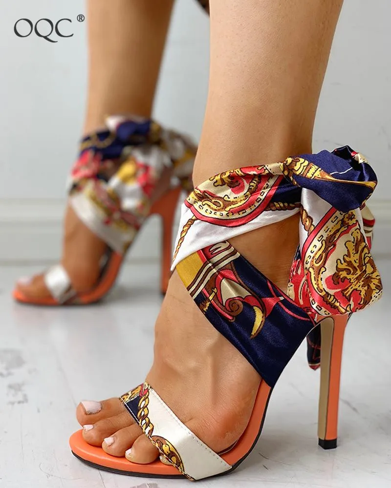 Модные женские сандалии на шнуровке свадебные вечерние босоножки очень высоком