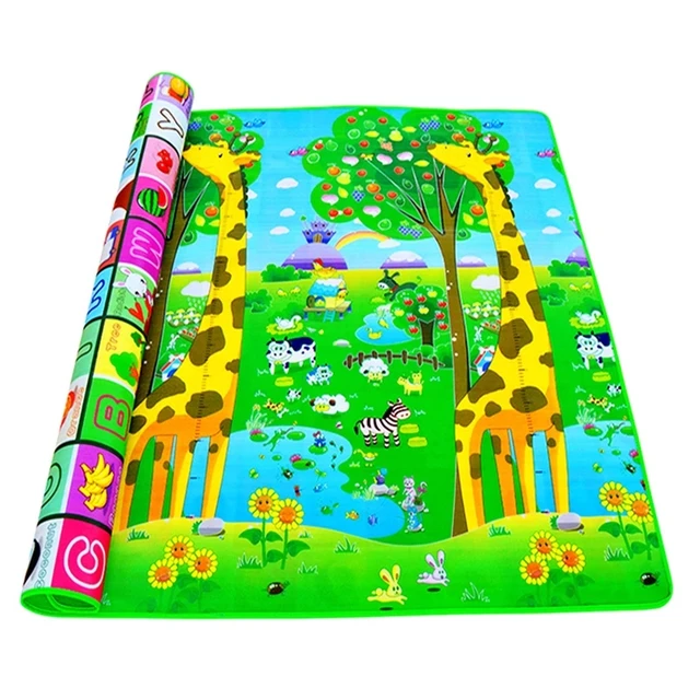 Double Surface Baby Carpet Rug Dinosaur Developing Mat for Children Game Pads Foldable Baby Play Mats 0.5cm Thick Crawling Mats 1