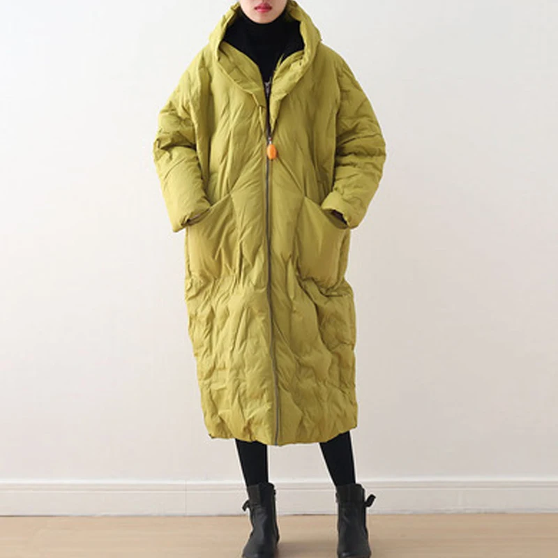 

Autumn and winter large size casual solid color zipper hooded cotton coat 2019 new long sleeve loose comfortable women's jacket