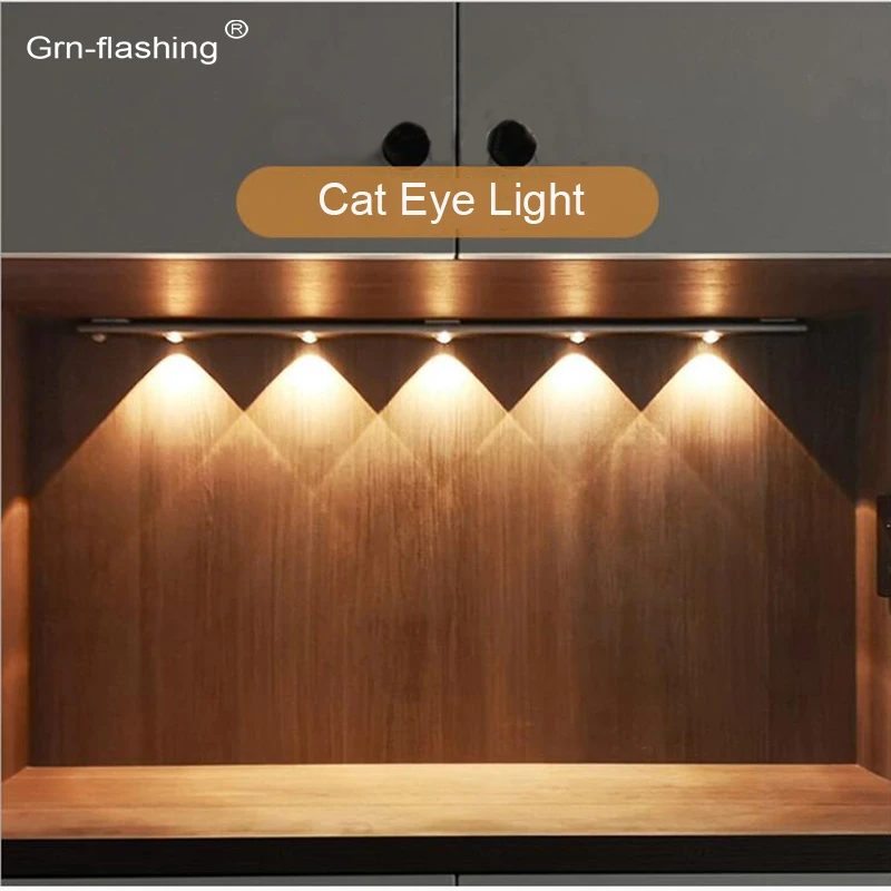 1/2 PCS Cat Eye LED Under Kitchen Light Infrared PIR Motion