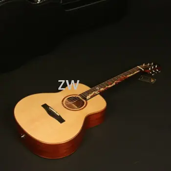 

39In Electric Acoustic Guitar With Pickups Spurce Top Walut Back&side Cutaway Small Sound Good Quality Best choice for Valentine