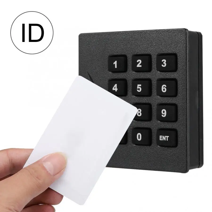 Wiegand26 RFID Access Control Reader Password Keypad Time Clock Free 5pcs cards
