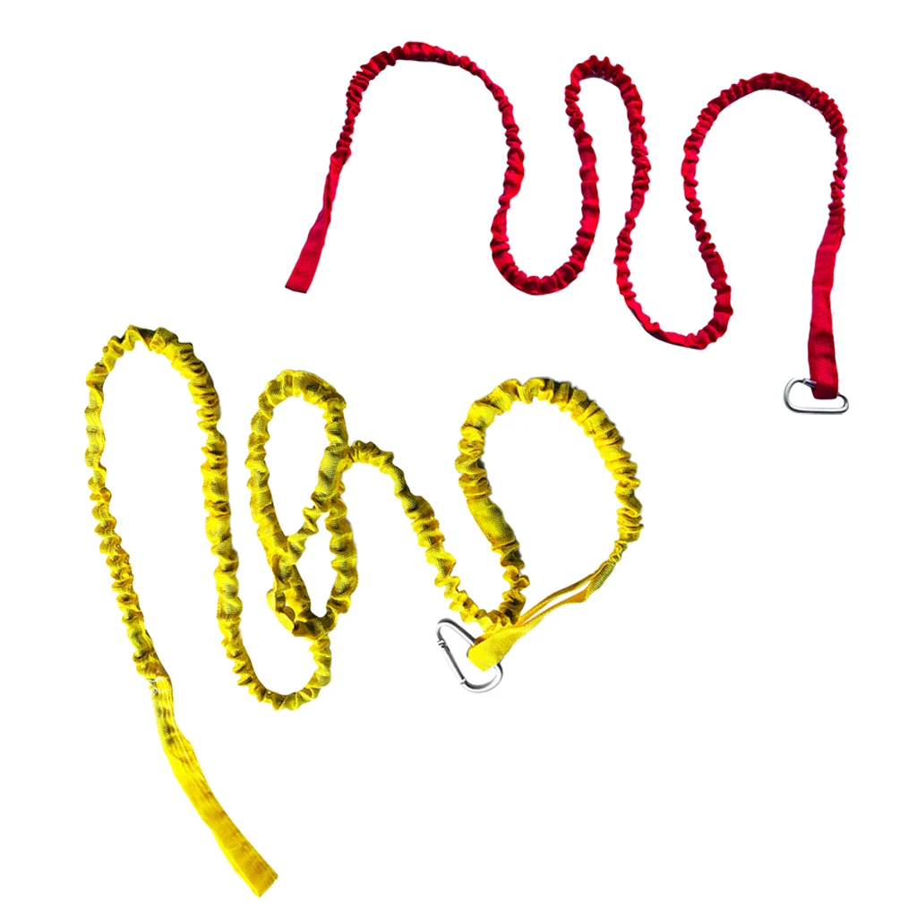 Kayak Canoe Boat SUP Paddle Leash Fishing Rod Holder Safety Lanyard Tether with Carabiner Clip Hook