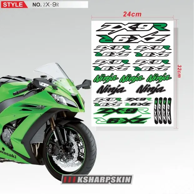 Для Kawasaki ZX-9R zx9 наклейка на заднюю коробку мотоцикла s клюв крыло наклейка амортизатор наклейки Светоотражающие Водонепроницаемые